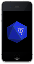 Icosablue blue icosahedron screen