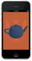 IcosaBlue Weekend Screenshot Rotating blue teapot