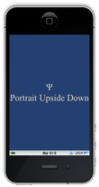 Portland app Portrait Upside Down screen